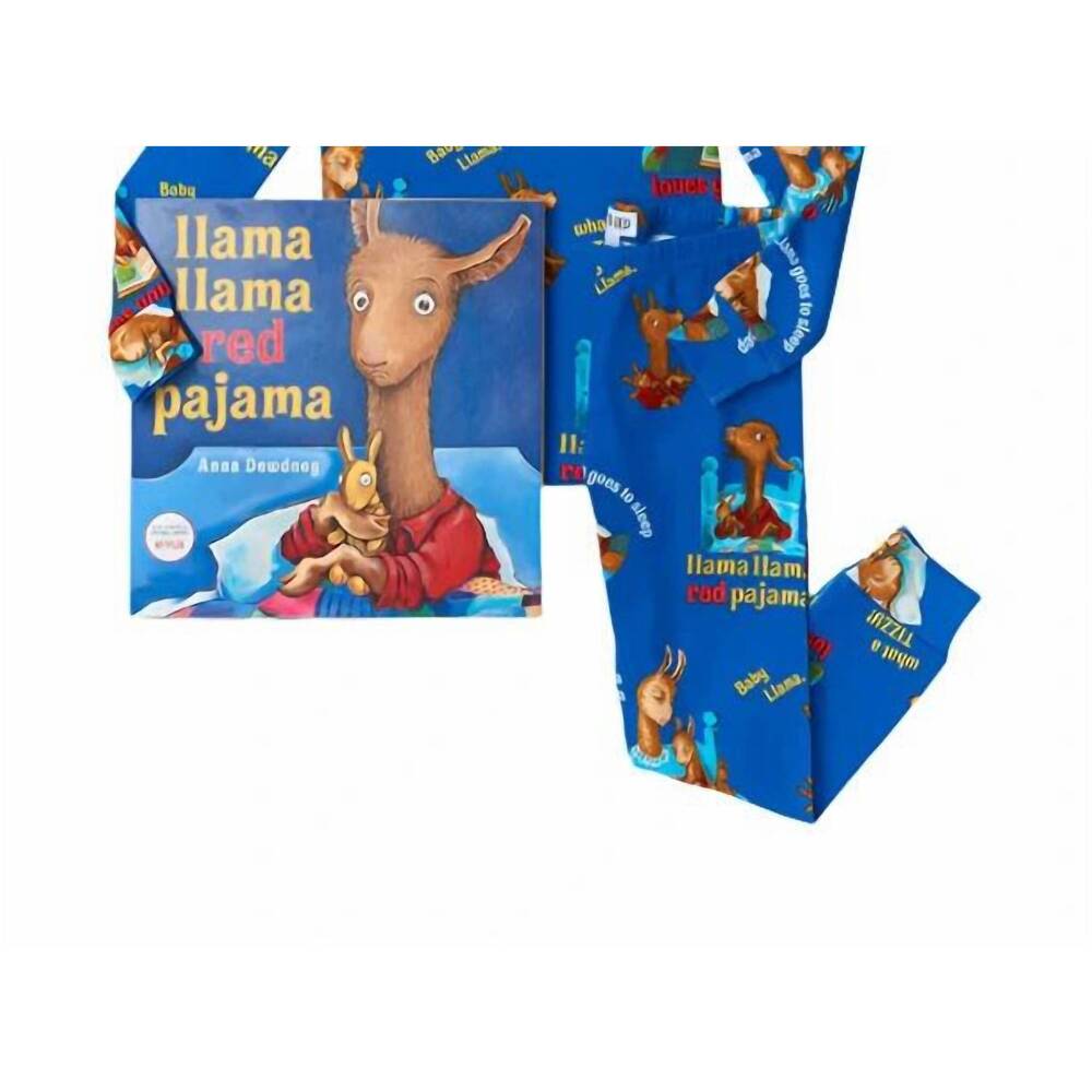 NEW BOOKS TO BED boy's llama llama pajama set and book in blue
